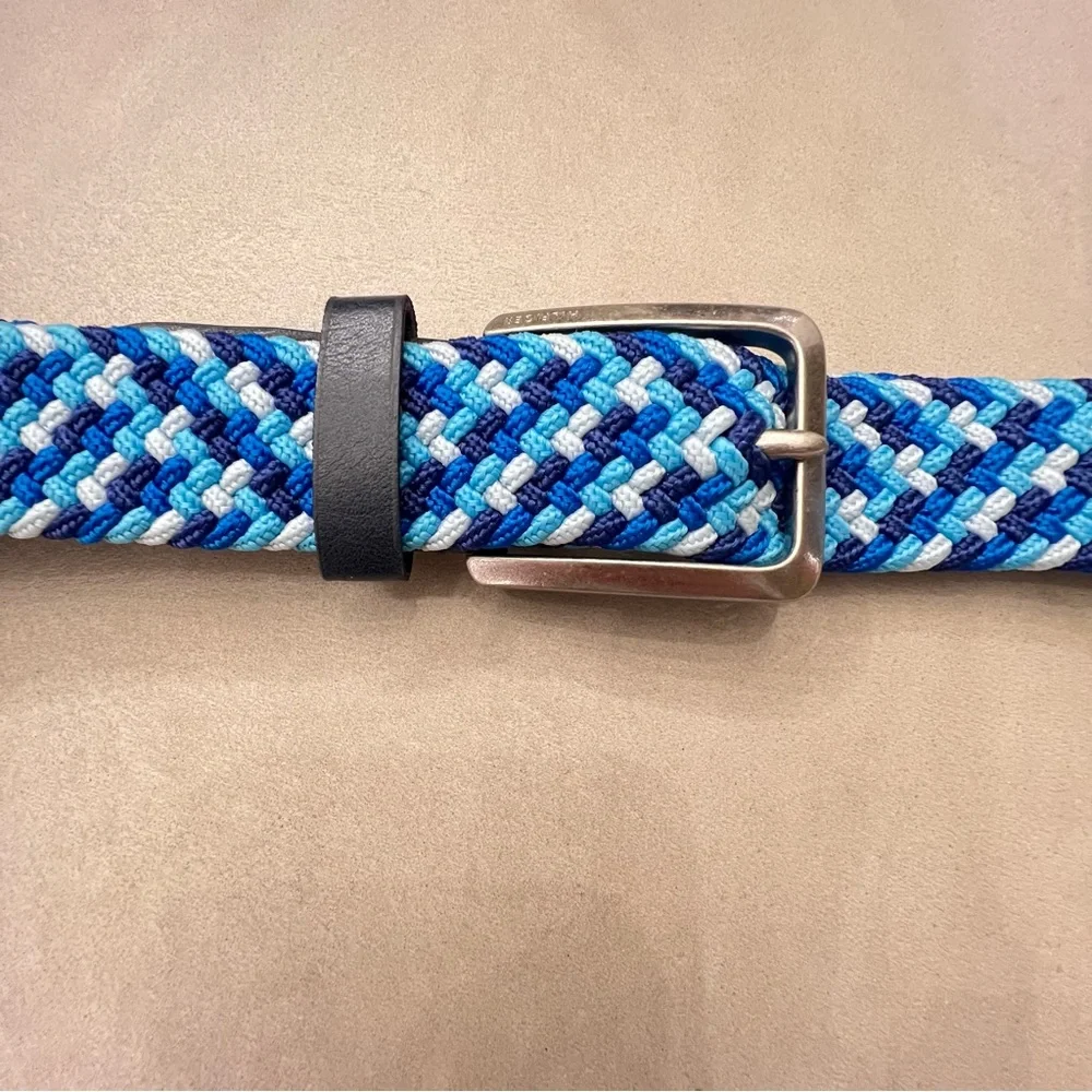 TOMMY HILFIGER Elastic Braided Belt Blue 34-35”